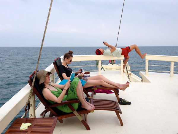 The charter boat Sea Gipsy, run by the company Moby Dick, ferries travelers among the mostly uninhabited Mergui Archipelago, spread out over 250 miles in the Andaman Sea. ~Miky Meek